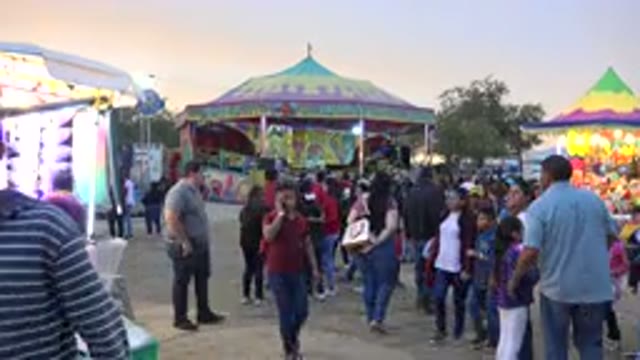SAN JOSE DEL CABO MEXICO-2019: People Coming To The Fair To Have Fun At The