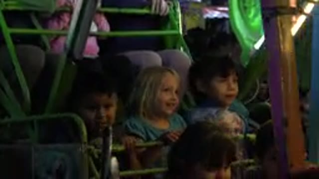 SAN JOSE DEL CABO MEXICO-2019: Children Having Fun In The Amusement Park On A