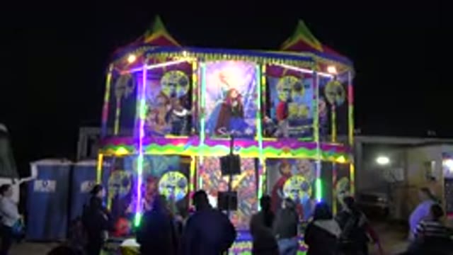 SAN JOSE DEL CABO MEXICO-2019: Children Are Enjoying Jumping In A Beautiful Carnival