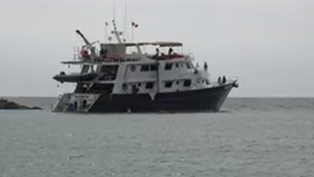 SAN JOSE DEL CABO MEXICO-2019: Boat Leaves the Land and Floats on Water