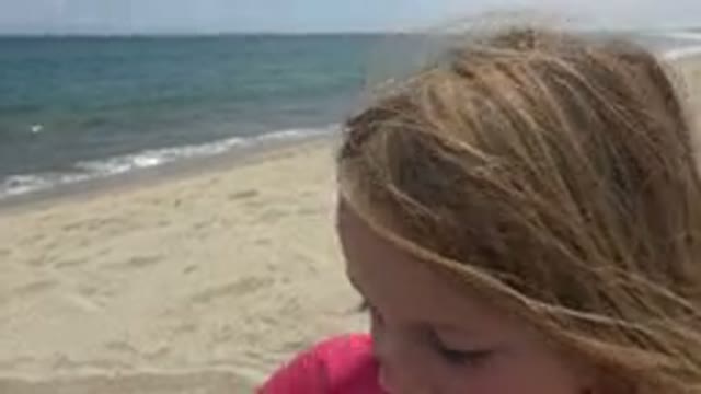 SAN JOSE DEL CABO MEXICO-2019: Girl At Beach Playing And Sticking Tongue Out
