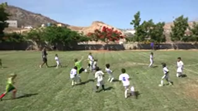 SAN JOSE DEL CABO MEXICO-2019: Soccer Game Allows Children To Exercise While Socializing