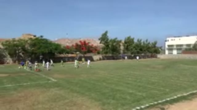 SAN JOSE DEL CABO MEXICO-2019: Two Soccer Teams Play A Match On A Field