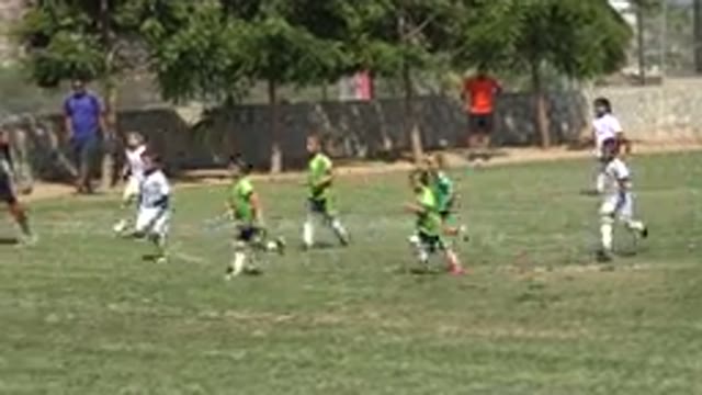 SAN JOSE DEL CABO MEXICO-2019: A Large Group Of Children Playing Soccer On Grass