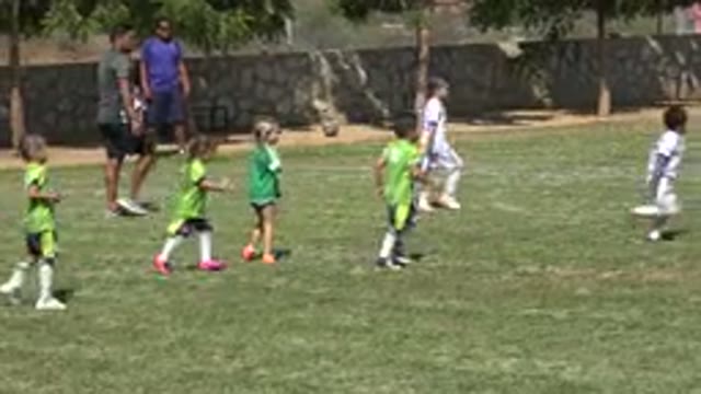 SAN JOSE DEL CABO MEXICO-2019: Girls Playing Soccer With Boys On The Football Court