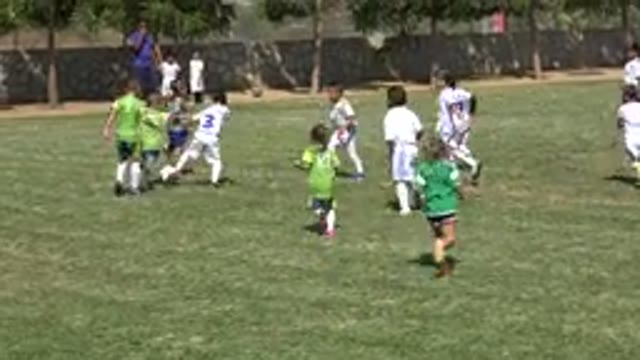 SAN JOSE DEL CABO MEXICO-2019: Young Kids Playing A Soccer Match In A Soccer Field