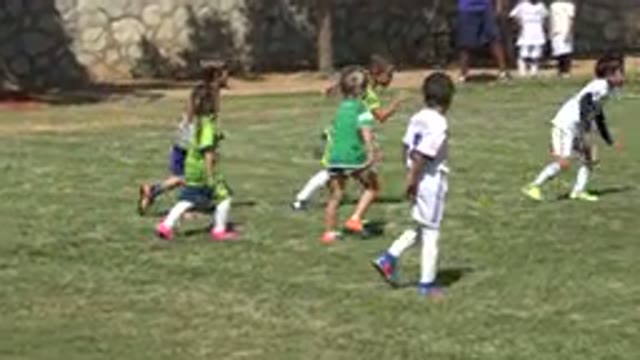 SAN JOSE DEL CABO MEXICO-2019: Young Children Boys And Girls Playing Soccer On A