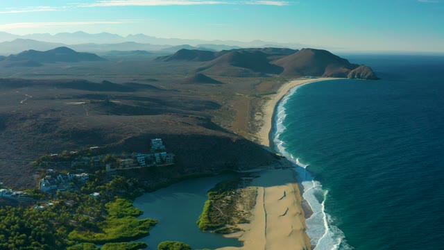 TODOS SANTOS BCS MEXICO-2021: Lagoon and Sandy Beach Along the Ocean Coast