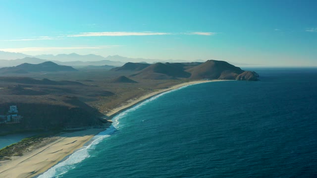 TODOS SANTOS BCS MEXICO-2021: Gentle Ocean Waves on Sandy Coast
