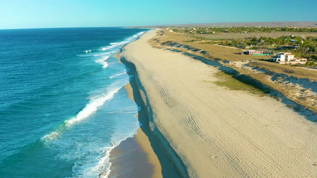 TODOS SANTOS BCS MEXICO-2021: Gentle Ocean Waves Meeting a Wide Sandy Shore