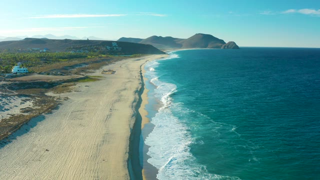 TODOS SANTOS BCS MEXICO-2021: Vehicle Moving Along Sandy Beach