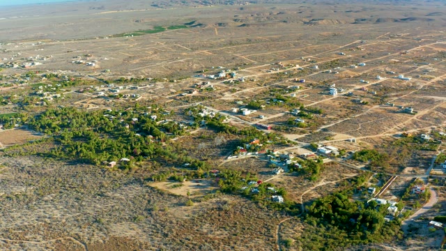 TODOS SANTOS BCS MEXICO-2021: Desert Settlement with Scattered Homes and Greenery
