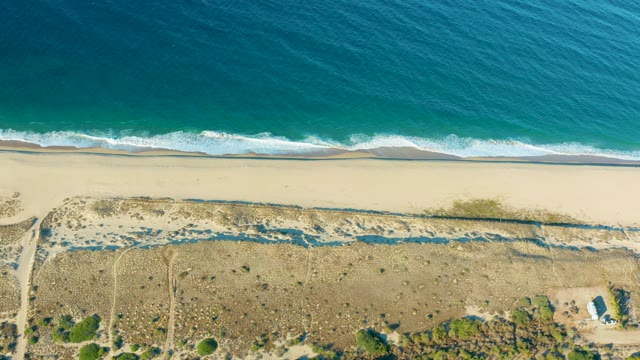 TODOS SANTOS BCS MEXICO-2021: Panning View of Beach and Coastal Dunes