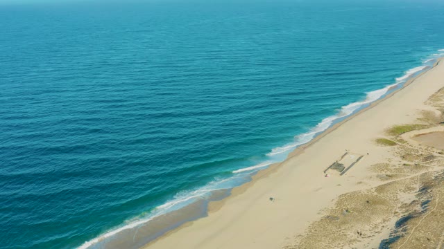 TODOS SANTOS BCS MEXICO-2021: Gentle Ocean Waves Rolling Onto Sandy Beach