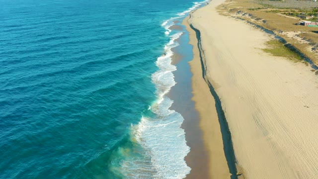 TODOS SANTOS BCS MEXICO-2021: Waves Rolling Onto Sandy Beach