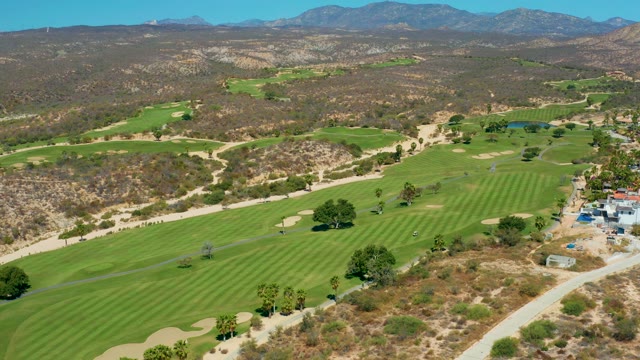 MARQUIS LOS CABOS MEXICO-2021: Golf Course in Hilly Arid Landscape