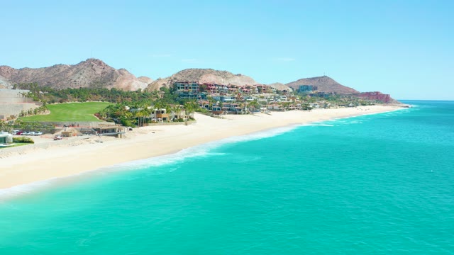 MARQUIS LOS CABOS MEXICO-2021: Coastal Shoreline with Turquoise Waters and Sandy Beach
