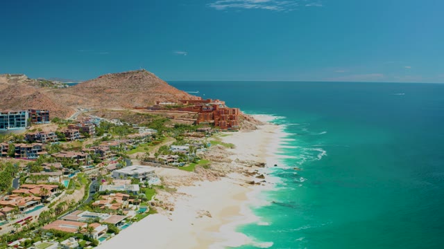 MARQUIS LOS CABOS MEXICO-2021: Coastal Landscape with Beach and Ocean Waves