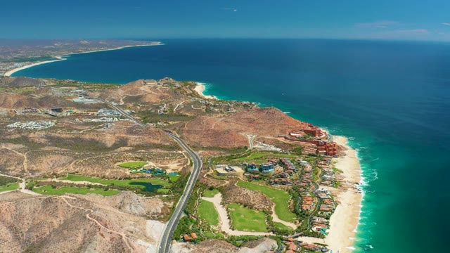 MARQUIS LOS CABOS MEXICO-2021: Coastal Highway and Ocean Shoreline