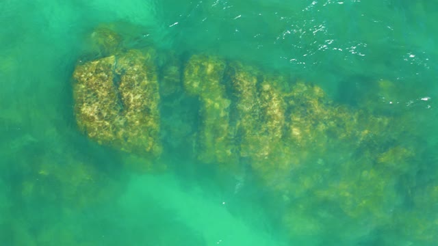 DREAMS LOS CABOS BCS MEXICO-2021: Underwater Rock Formations in Clear Turquoise Water