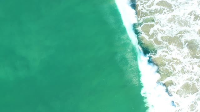 SAN JOSE DEL CABO BCS MEXICO-2021: Ocean Waves Advancing Toward Shore From Overhead