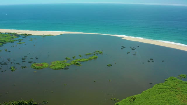 SAN JOSE DEL CABO BCS MEXICO-2021: Lagoon, Sandy Beach, and Ocean Waves