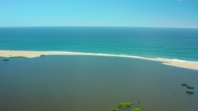 SAN JOSE DEL CABO BCS MEXICO-2021: Sandy Beach and Shallow Water with Shifting Mangroves