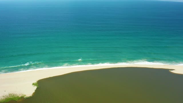 SAN JOSE DEL CABO BCS MEXICO-2021: Gentle Ocean Waves Lapping Sandy Beach Shore
