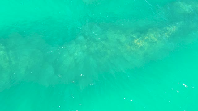 MARQUIS LOS CABOS BCS MEXICO-2021: Underwater View of Rocky Seabed with Clear Turquoise Water