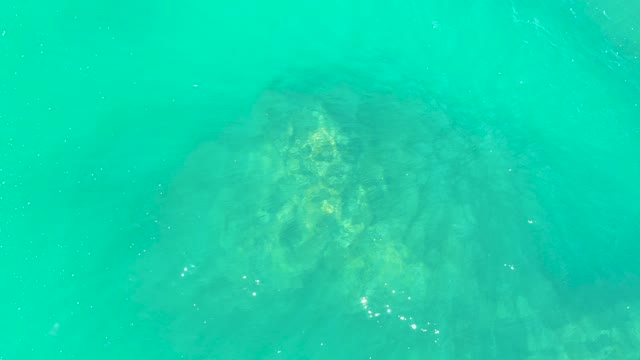 MARQUIS LOS CABOS BCS MEXICO-2021: Underwater View of Rock Formation in Clear Turquoise Water