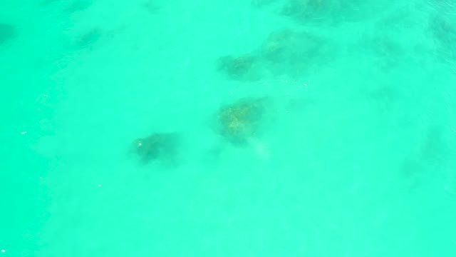 MARQUIS LOS CABOS BCS MEXICO-2021: Clear Turquoise Water over Submerged Rocks and Coral