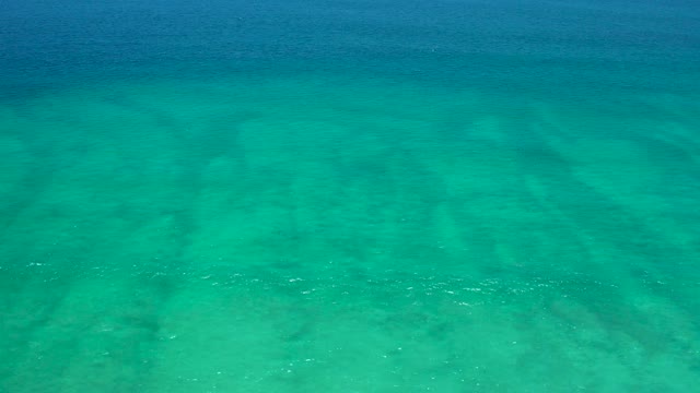SAN JOSE DEL CABO ESTUARY BCS MEXICO-2021: Clear Turquoise Water Over Sandy Ocean Floor