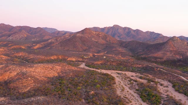 CABO PULMO BCS MEXICO-2021: Vehicle Traveling on Mountain Dirt Road