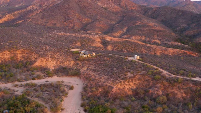 CABO PULMO BCS MEXICO-2021: Desert Landscape with Mountains and Dirt Roads