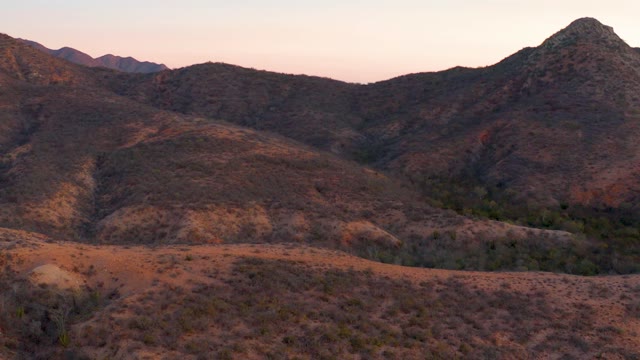 CABO PULMO BCS MEXICO-2021: Mountain Ridges Under Gradually Lightening Sky