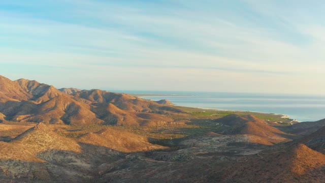 CABO PULMO BCS MEXICO-2021: Sunlight Shifting over Mountainous Coastal Terrain