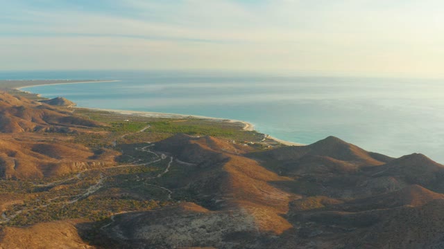 CABO PULMO BCS MEXICO-2021: Coastal Mountain Ridges with Shifting Sunlight and Shadows