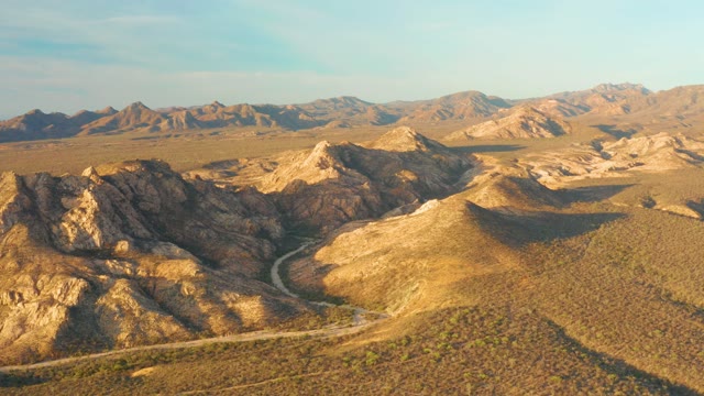 CABO PULMO BCS MEXICO-2021: Winding Road Through Arid Desert Mountains