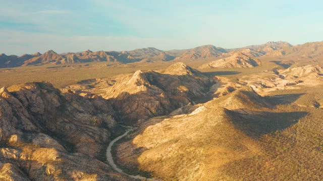 CABO PULMO BCS MEXICO-2021: Winding Road Through Rocky Desert Valleys