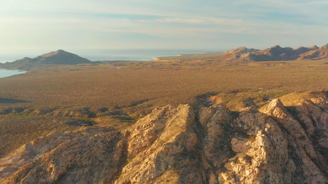 CABO PULMO BCS MEXICO-2021: Arid Valley View From Rocky Hilltop