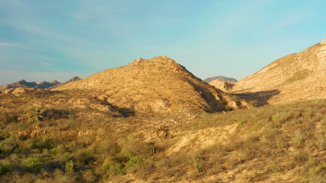 CABO PULMO BCS MEXICO-2021: Desert Landscape with Rolling Hills and Moving View