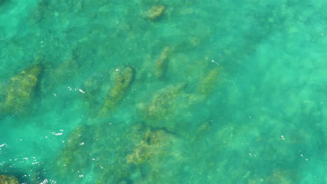 HILTON LOS CABOS MEXICO-2021: Clear Turquoise Water Over Rocky Seabed