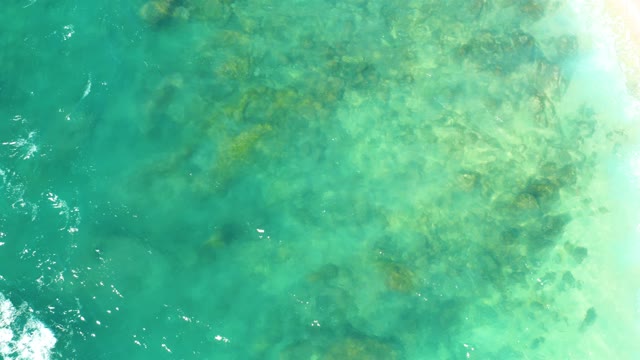 HILTON LOS CABOS MEXICO-2021: Clear Turquoise Water Over Underwater Rocks