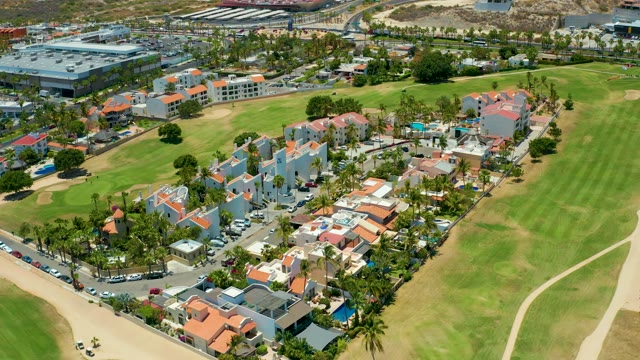 SAN JOSE DEL CABO BCS MEXICO-2021: Residential Complex Next to Golf Course From Above