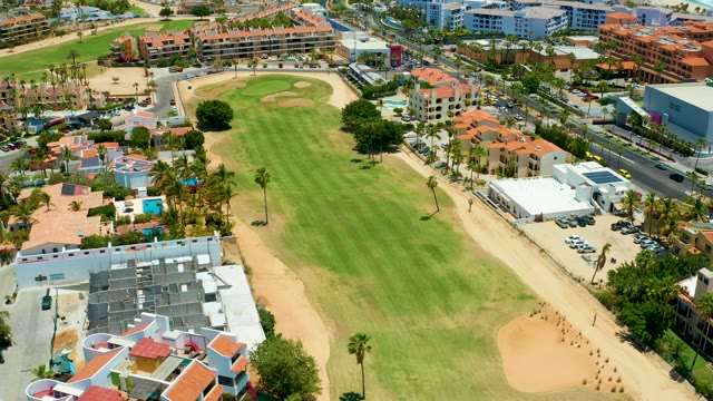 SAN JOSE DEL CABO BCS MEXICO-2021: Golf Course with Coastal Buildings and Beach