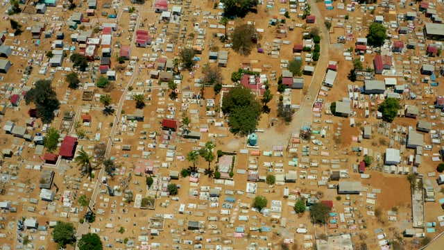 SAN JOSE DEL CABO BCS MEXICO-2021: Densely Packed Huts in a Dry, Sandy Settlement