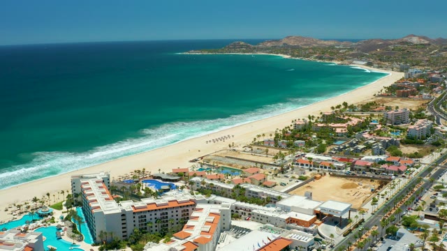 SAN JOSE DEL CABO BCS MEXICO-2021: Sandy Beach and Coastal Resort Aerial