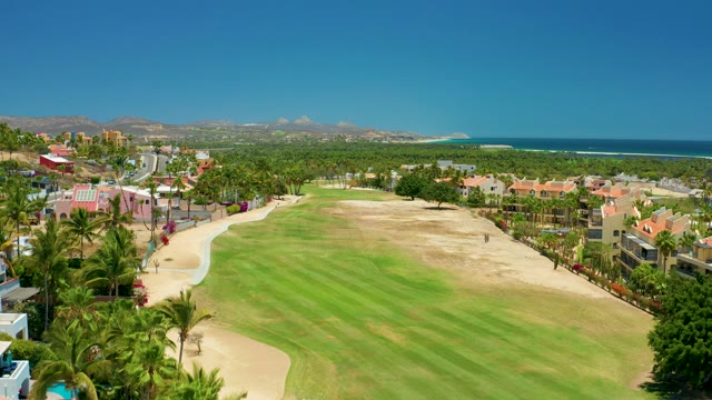 SAN JOSE DEL CABO BCS MEXICO-2021: Coastal Golf Course and Residential Area Drying