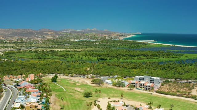 SAN JOSE DEL CABO BCS MEXICO-2021: Coastal Residential Area with Golf Course and Ocean View