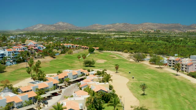 SAN JOSE DEL CABO BCS MEXICO-2021: Residential Golf Course with Mountain Backdrop